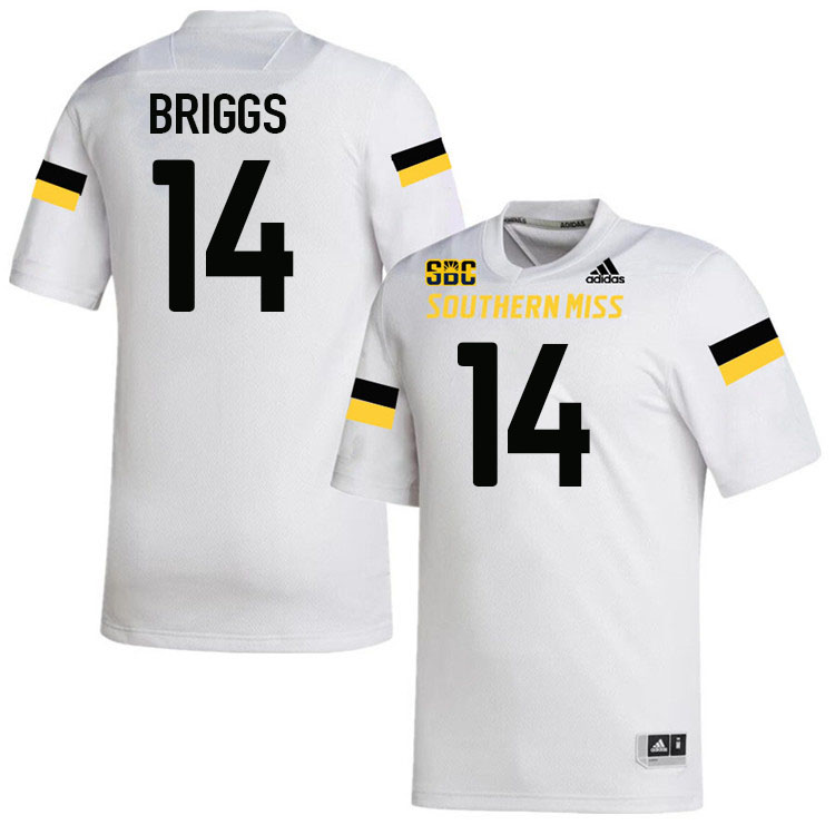 Southern Miss Golden Eagles #14 Robert Briggs Football Jersey Stitched-White